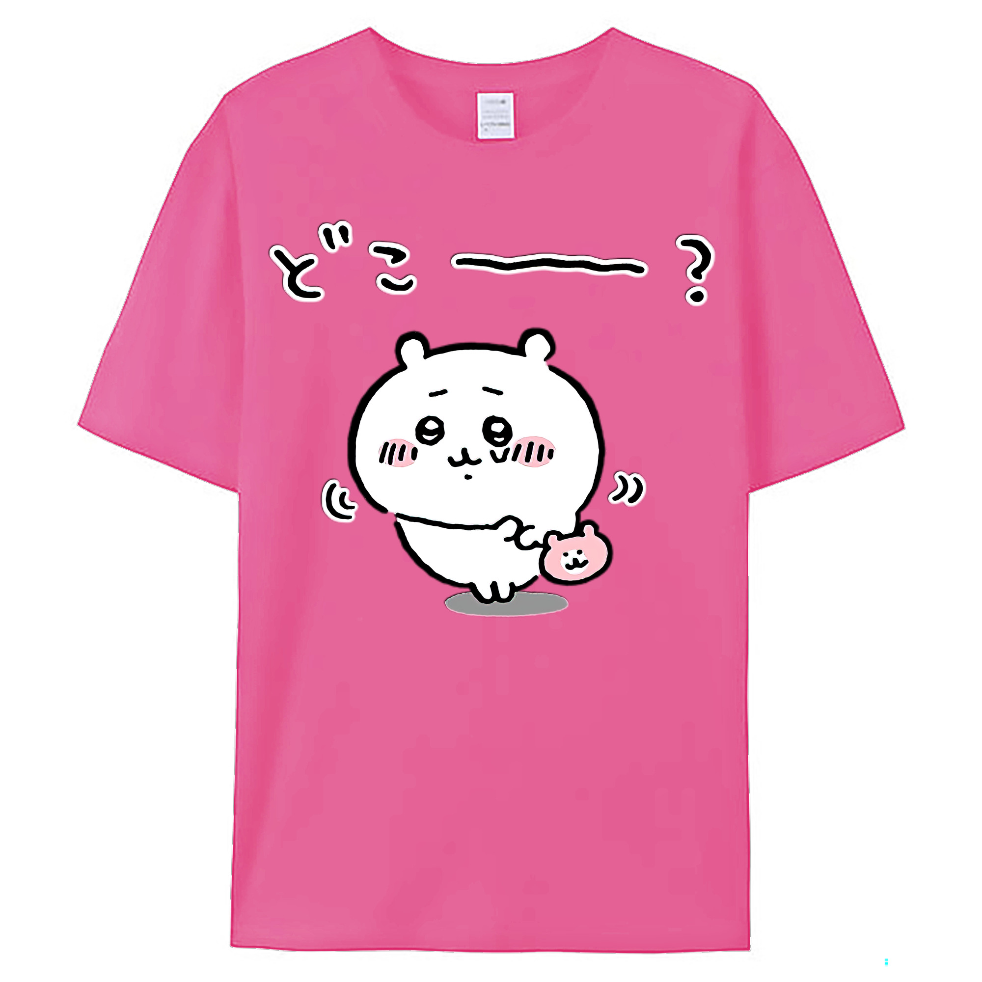 （画像用） ちいかわ ちいかわ Chii-kawa chiikawa レディースカジュアルプリントTシャツ（綿100％）